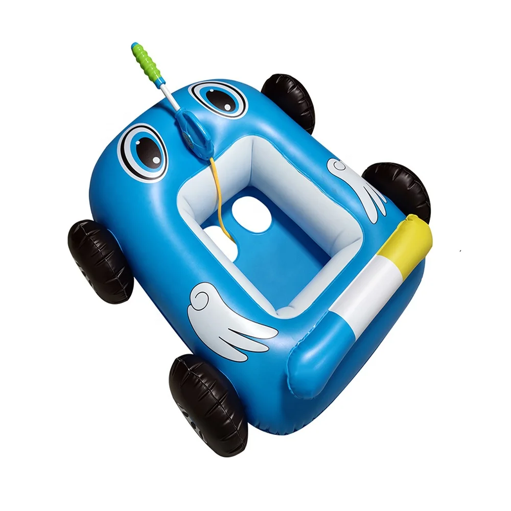 

New Car-Shaped Baby Inflatable Swimming Pool Float Boat Toys With Water Gun Jet