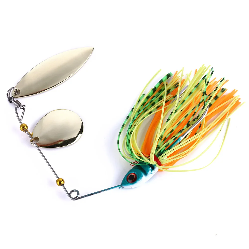 

Spinner Bait Fishing Lure Buzzbait wobbler spinner lure chatter bait bass pike sea fishing, As picture
