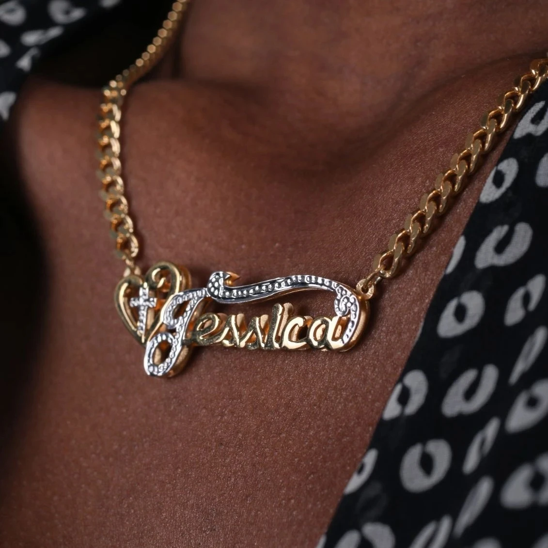 

High Quality Women Jewelry Chain Pendant Necklace Nameplate Stainless Steel Gold Color Custom Name Plate Necklace, Colors