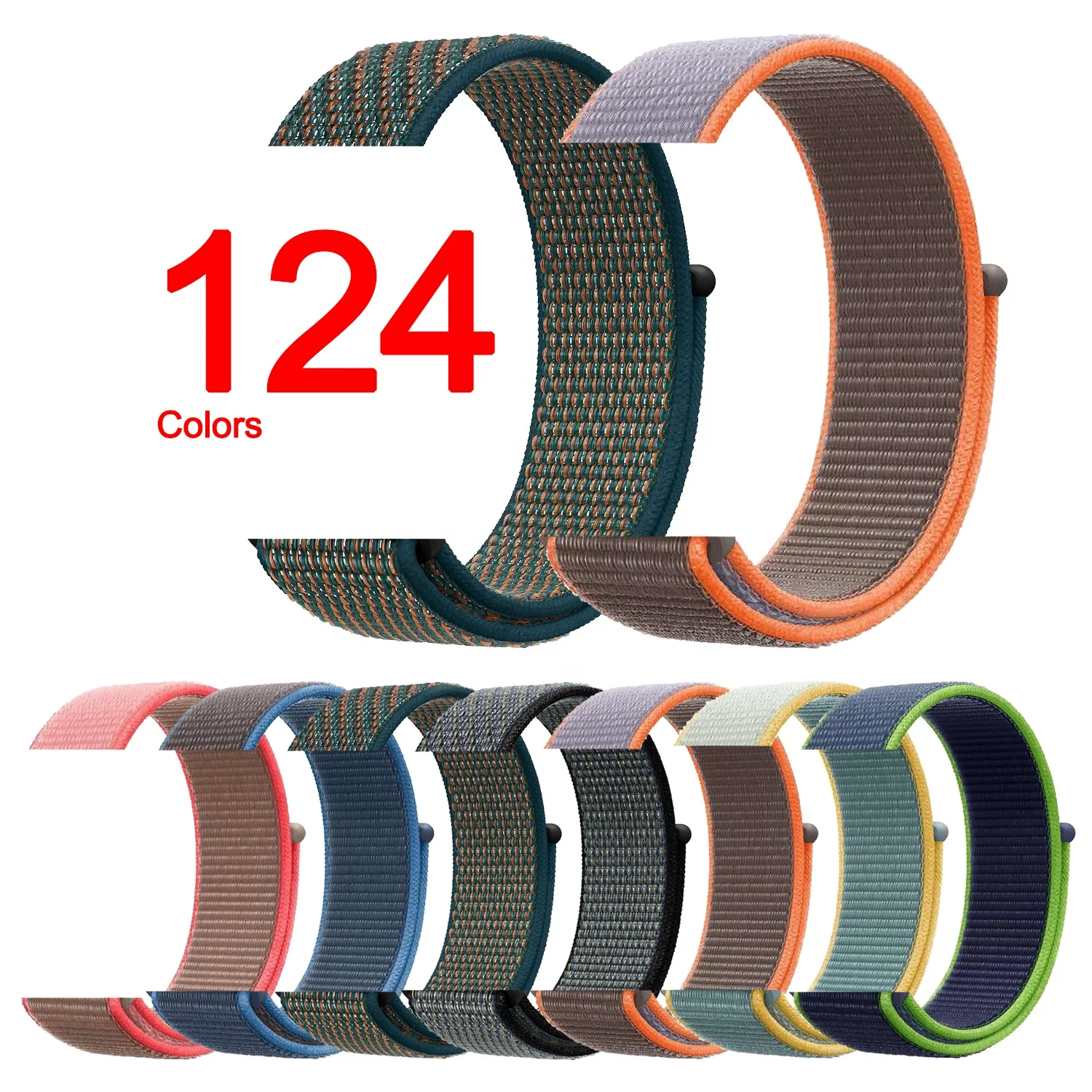 

IVANHOE Sport Wristbands For Apple Watch Band 38/40mm 42/44mm, Woven Nylon Loop Replacement Strap For iWatch Series 7 6 SE 5 4 3, Multi-color optional or customized