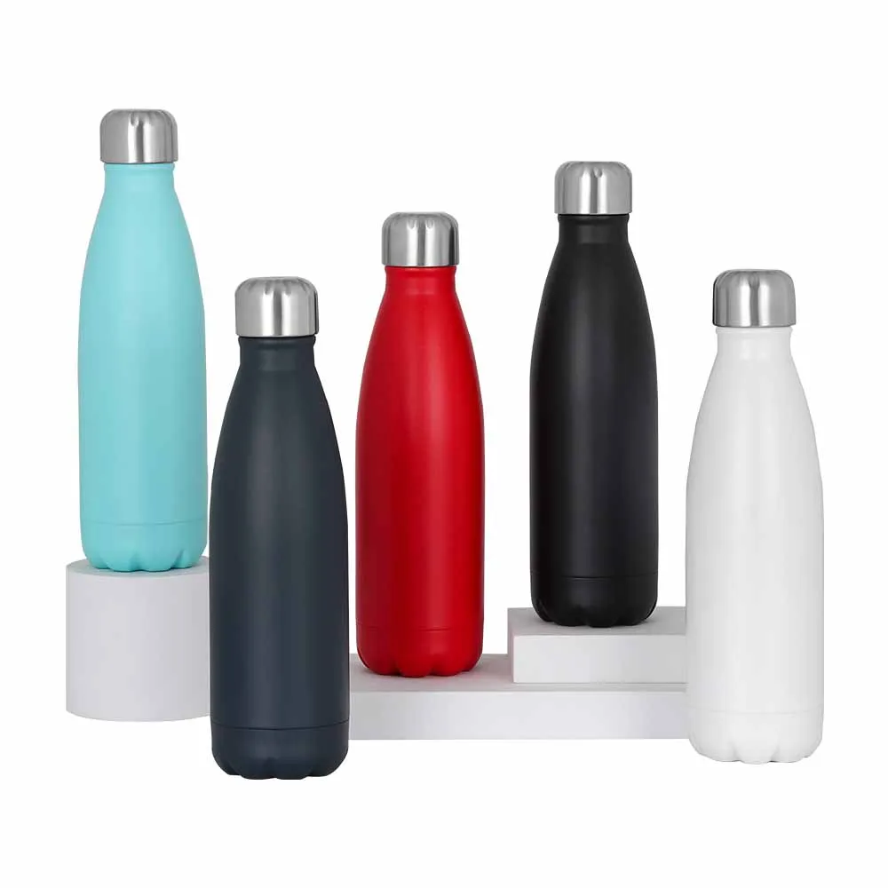 

Portable Double Wall 304 Stainless Steel 500ML/17oz Cola Shaped Bottle Sports water bottle Vacuum Flask, Customized