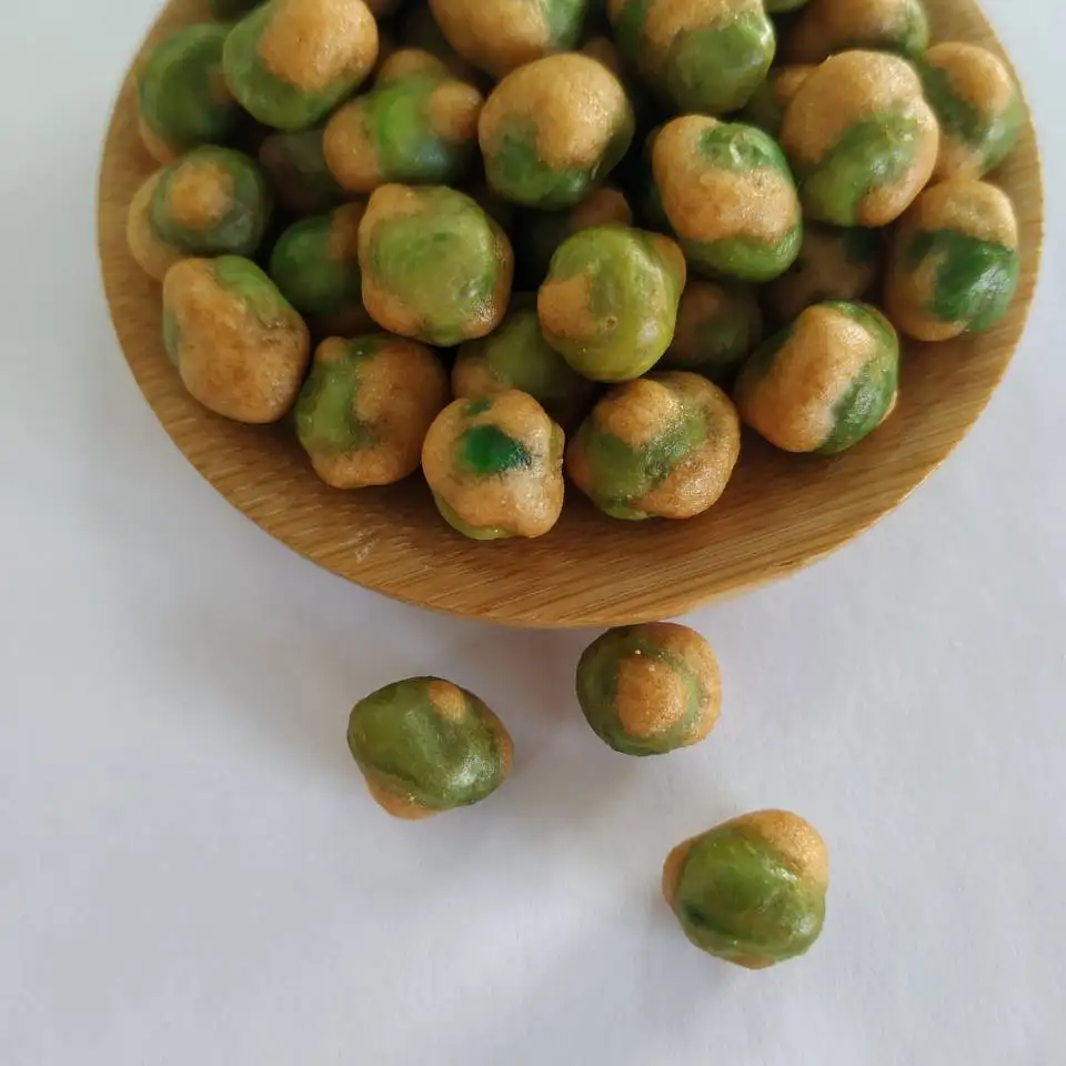 
Certificated roasted soy sauce flavor coated green peas 