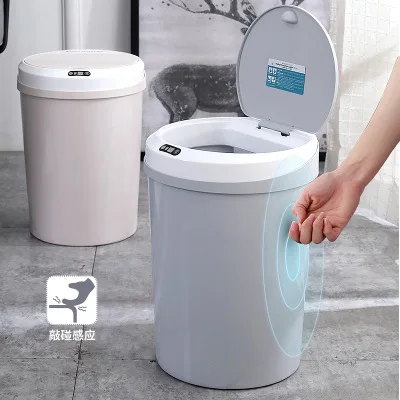 

12L USB Amazon New Home And Office Plastic Pp Large Size Electronic Automatic Waste Bin/smart Infrared Trash Can Sensor Open