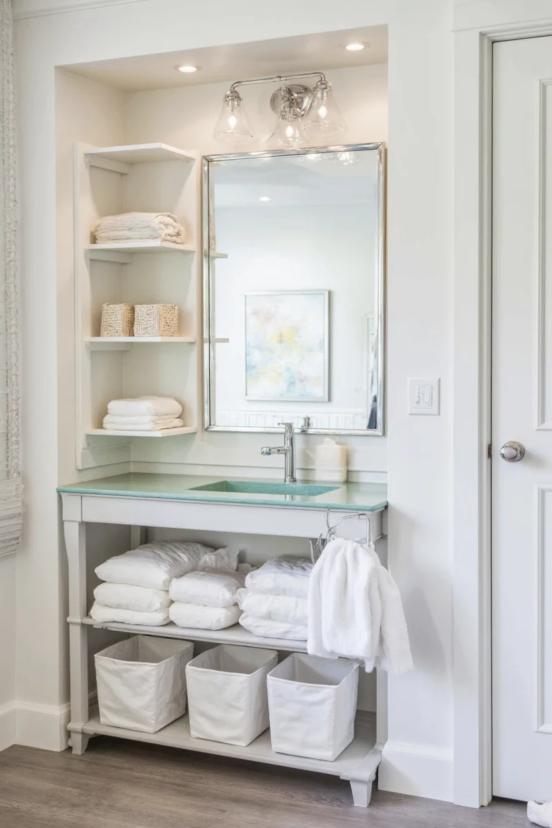 Over the toilet storage unit