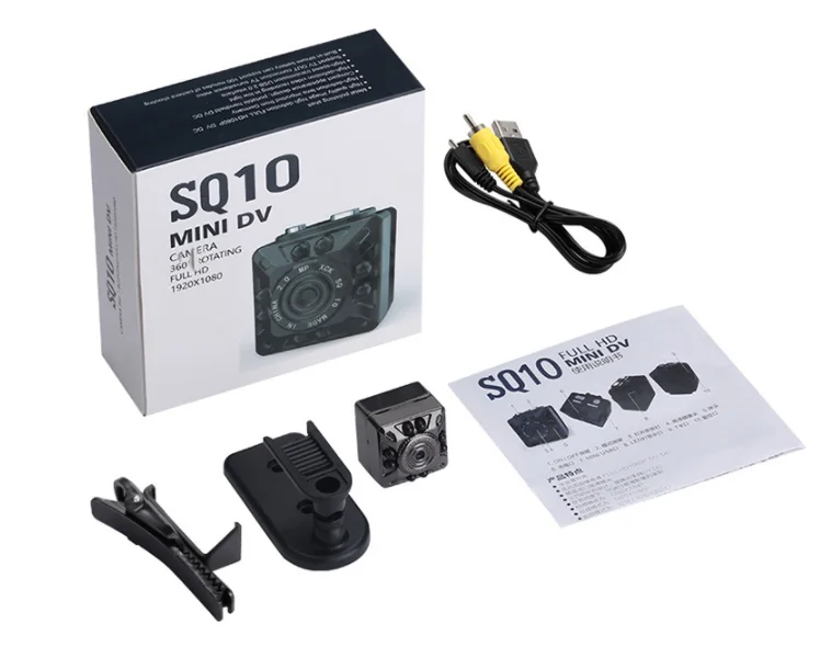 

1080P Infrared Night Vision HD Mini Sports Camera SQ10 Mini HD DVR Motion Sensor Micro USB Camera