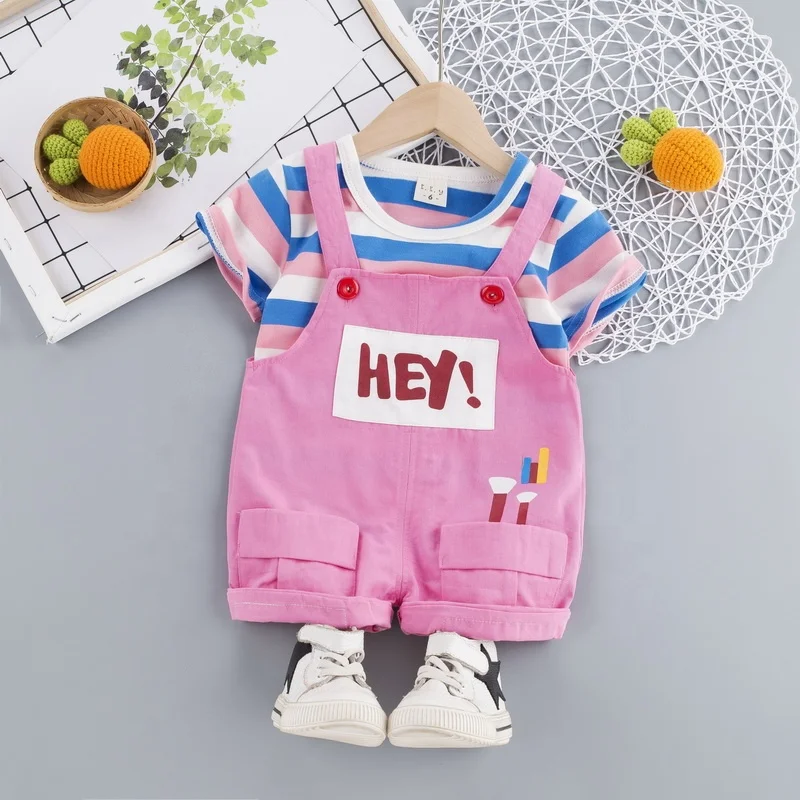 

Design Sweet Lovely Boutique Two Piece Clothing 2020 New Fashionable Top Quality Spring Ruffles and Letter Printing Kids Girls