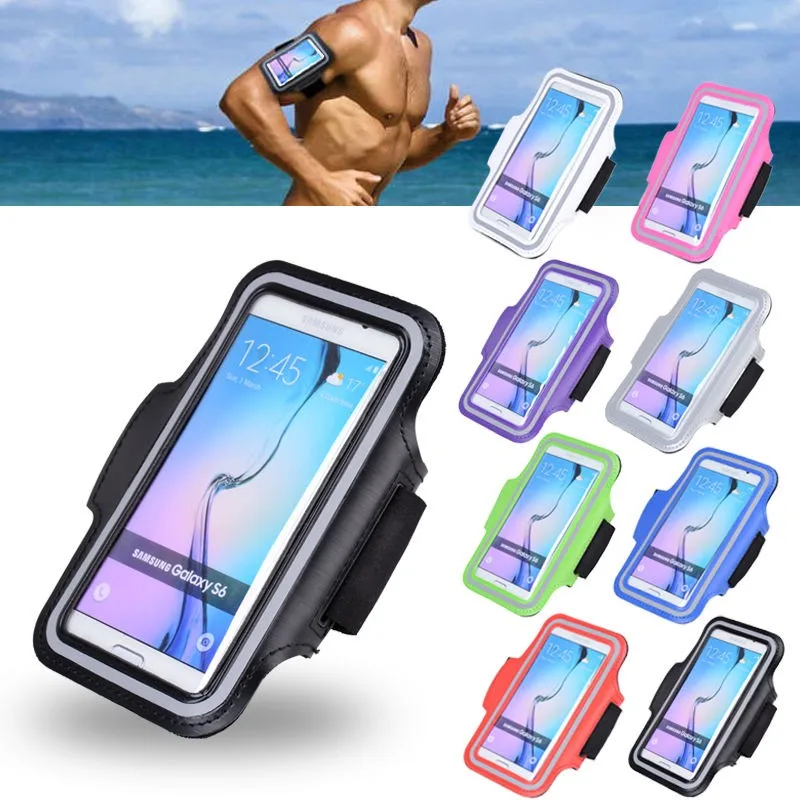 

Free Shipping Reflective Light Armband Pouch Waterproof Phone Case Sports Exercise Running Durable Cover Mobile Phone Bag