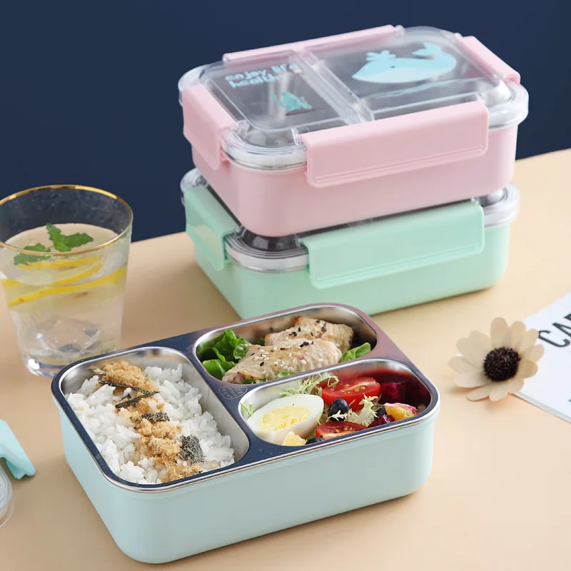 

Vacuum Bento High Quality Stainless Steel Leakproof Metal Lunch Box Portable Food Carrier Thermal Insulation Tiffin Box