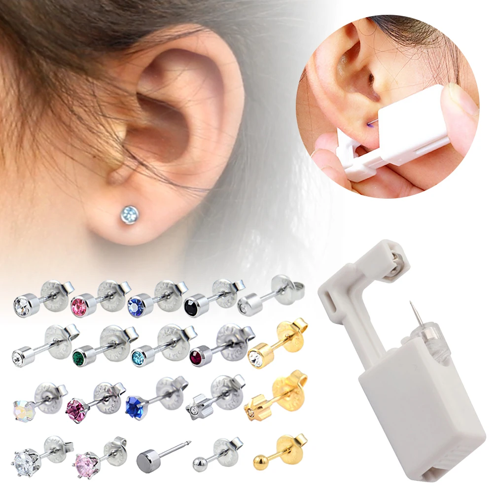 

Earring Gun Piercing Disposable Generation With Ear Piercing Unit Safe Sterile Easier Stud Pierce Variety Styles Kit