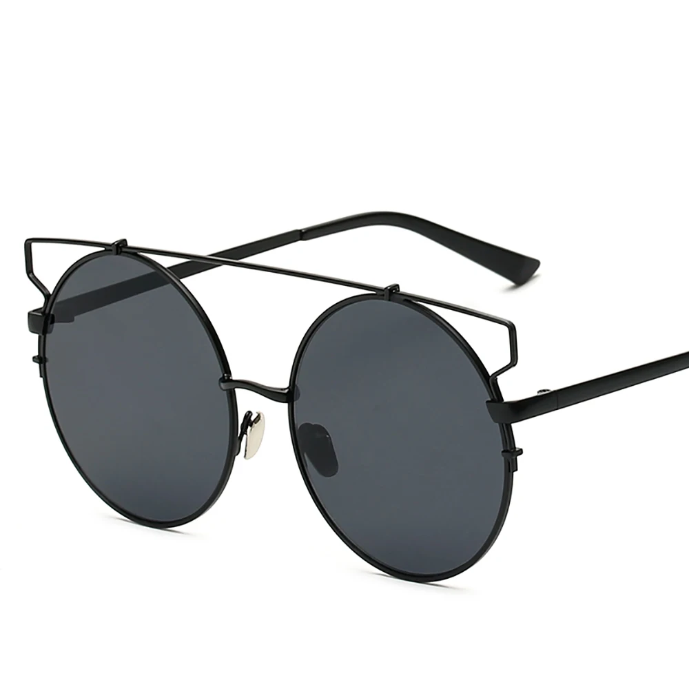 

86043 Metal Frame Vintage Round Sunglasses For Women Ready Stock Custom Logo Glasses