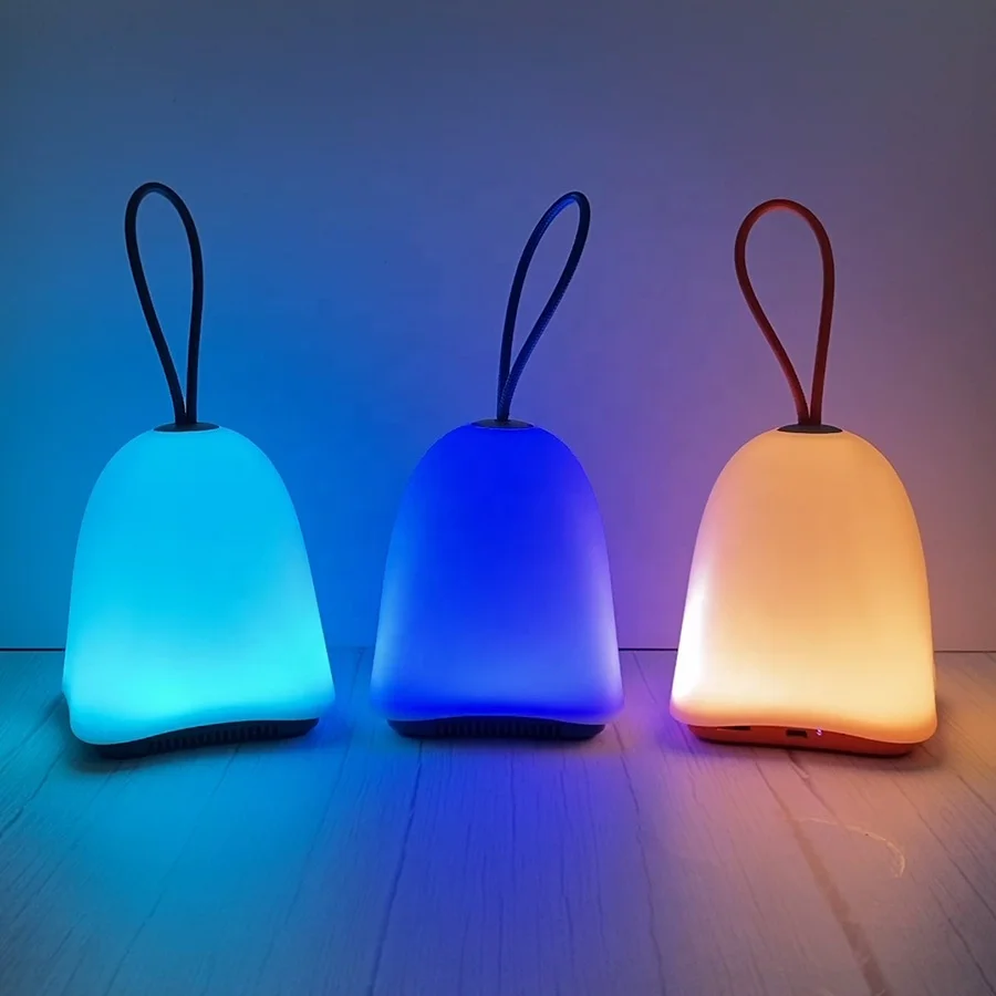 

Fashionable Mini Bluetooth Light Touch Colorful Wireless Music Player Led Speaker, White/grey/orange/green
