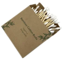 

Eco Biodegradable Compostable Wooden Ear Sticks Swabs Wood Sticks Makeup Bamboo Cotton Swabs