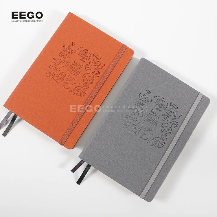 Promotional Personalized A5 Branded Custom Printed Logo Leather Notepad