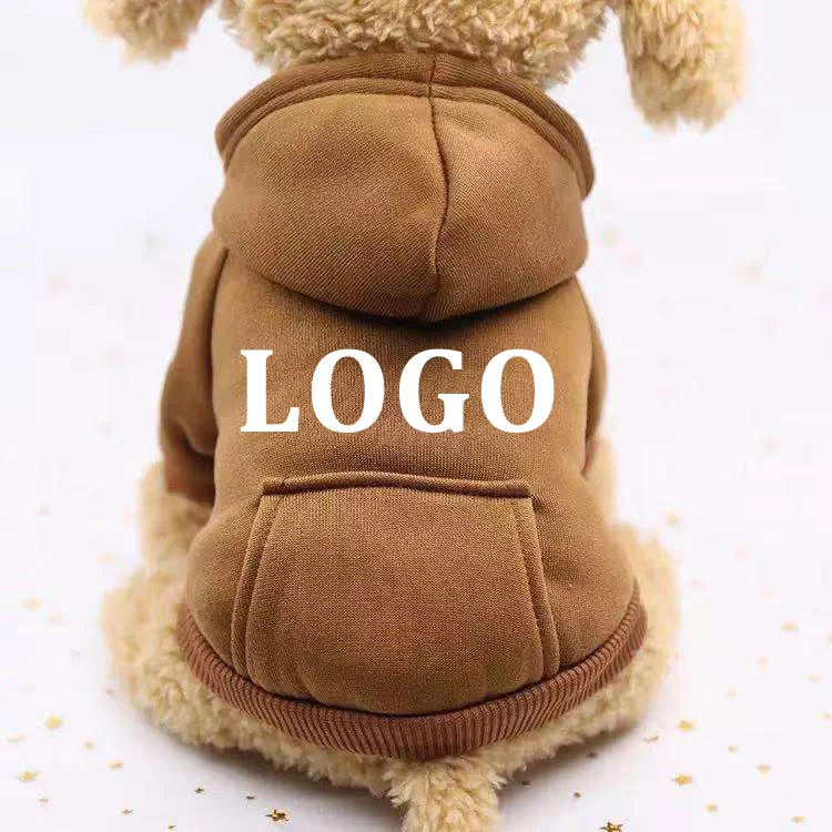

Wholesale pet hoodie dog coats luxury custom fleece sweatshirts clothes winter for Small Dogs, Customized color