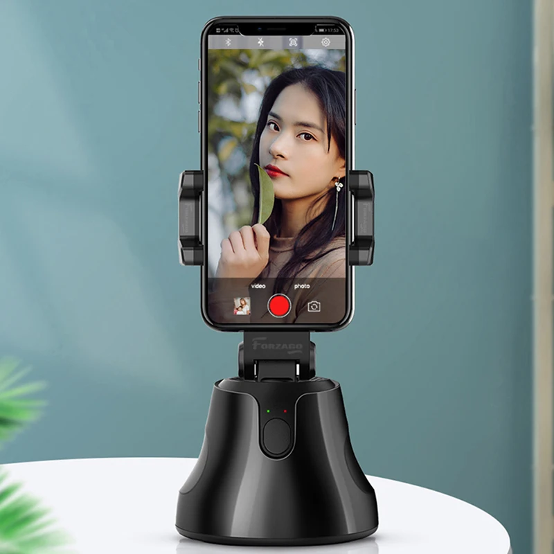 

Smartphone intelligent follow selfie shooting gimbal stabilizer, White/black