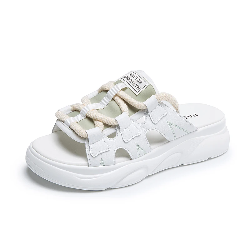 

New design outdoor summer beach flat platform ladies sandals for women and ladies sandals shoes, Customized
