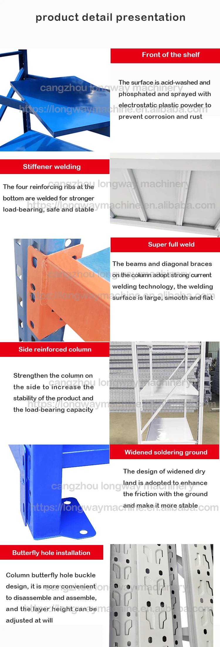 Store Supermarket Shelves Stacking Racks & Shelves 4 Tier Heavy Duty