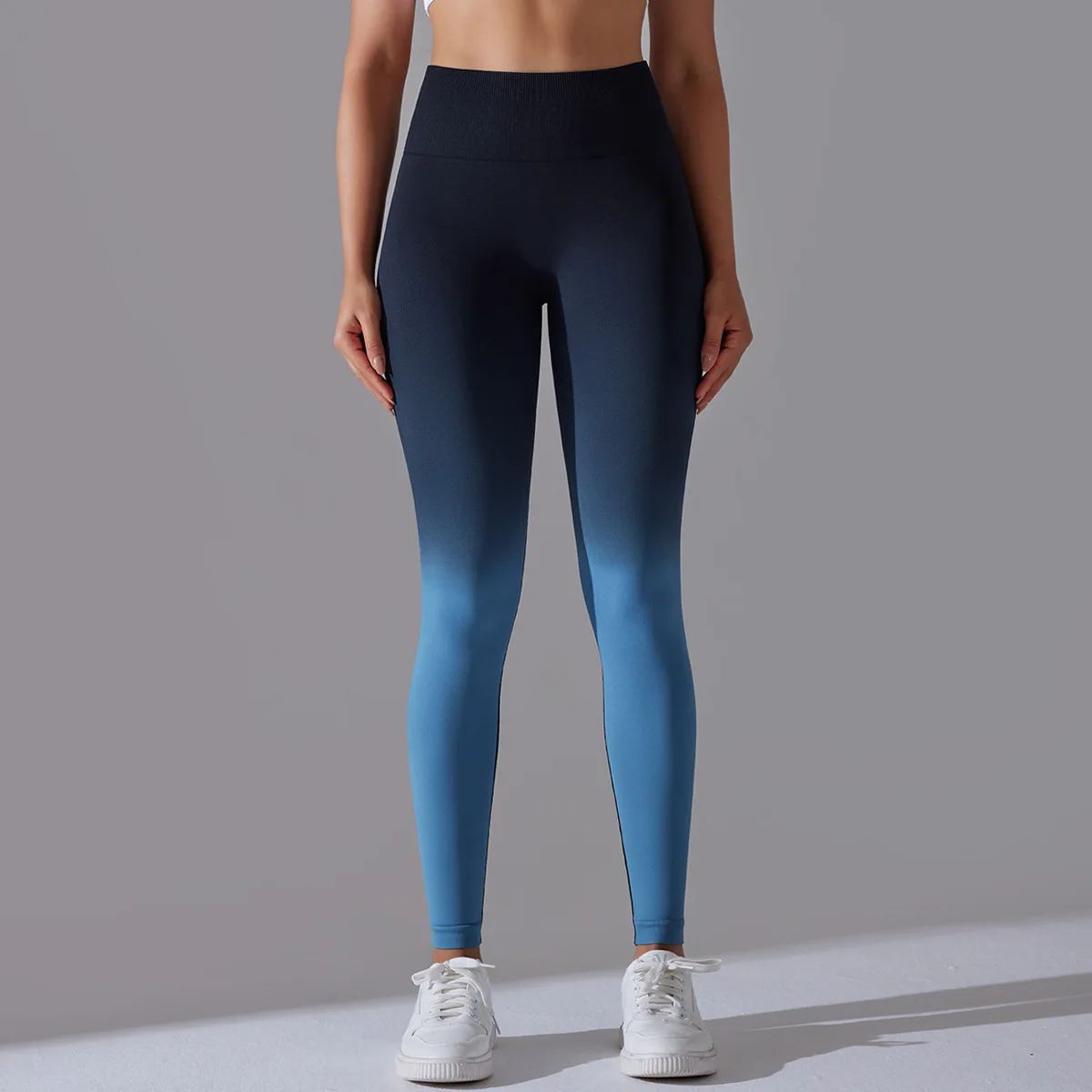 

Seamless Candy Ombre Color Workout Legging Compression Tummy Control Yoga Fitness Pants Legging for Gym