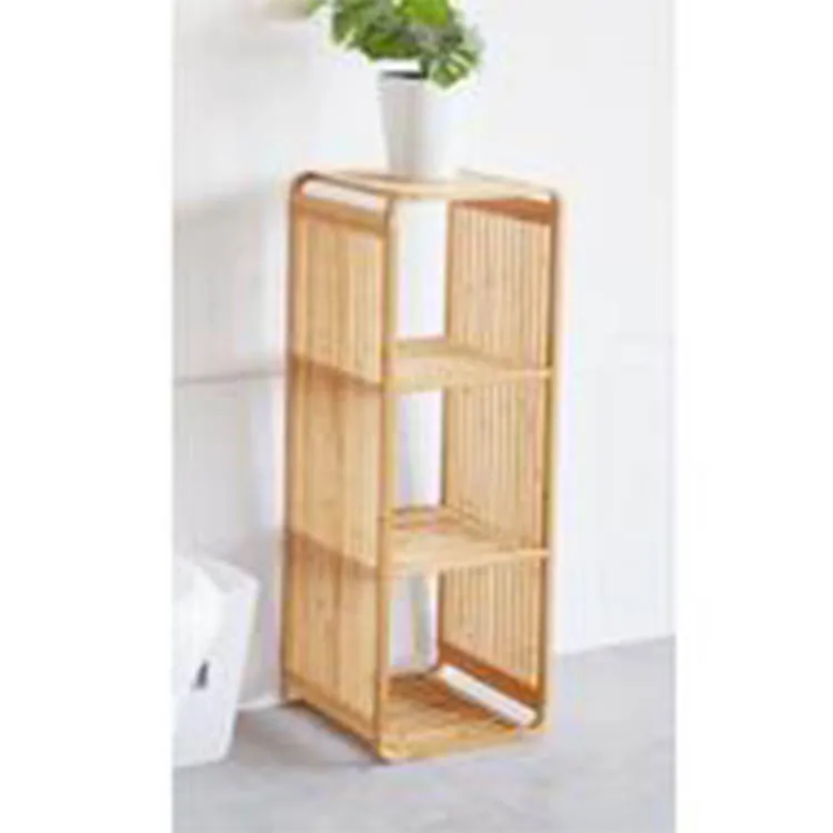 

Bamboo system Three layers sets content rack bathroom storage rack, Black, red