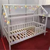 Pine Wood floor Children House Beds detachable with Safety Barrier