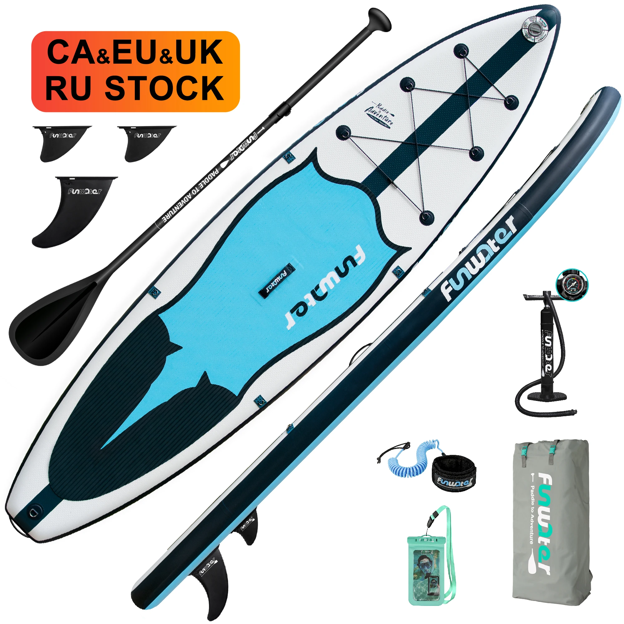 

FUNWATER Dropshipping OEM sup board tour inflatable paddle surfboard sup boards inflatable stand weihai shuizhile outdoor