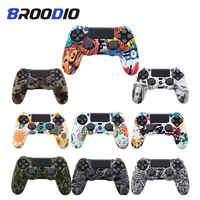 

Soft Silicone Camo Gel Rubber Case Cover For SONY Playstation 4 PS4 Controller Protection Skin Case For PS4 DS4 Pro Slim Gamepad