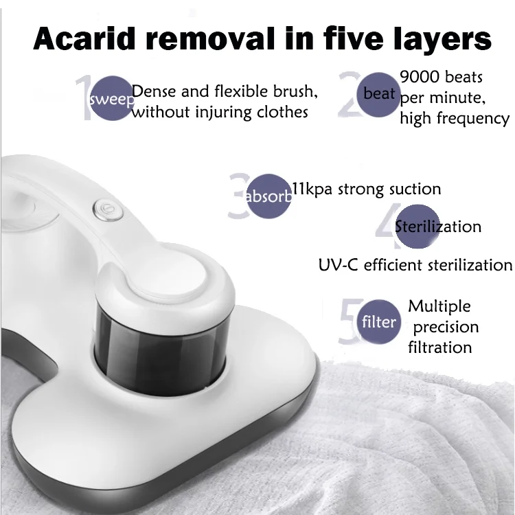 Ultraviolet vacuum cleaner hand sterilizer mattress dust remover UV mattress vacuum cleaner