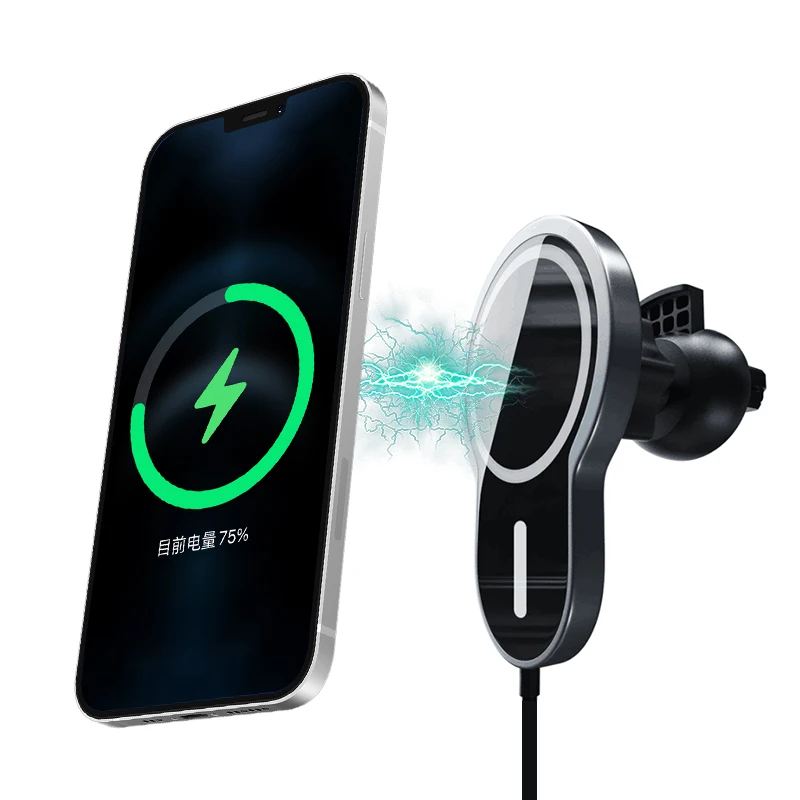 

Wireless Phone Charge For Iphone 12 Mag safe Car Charger