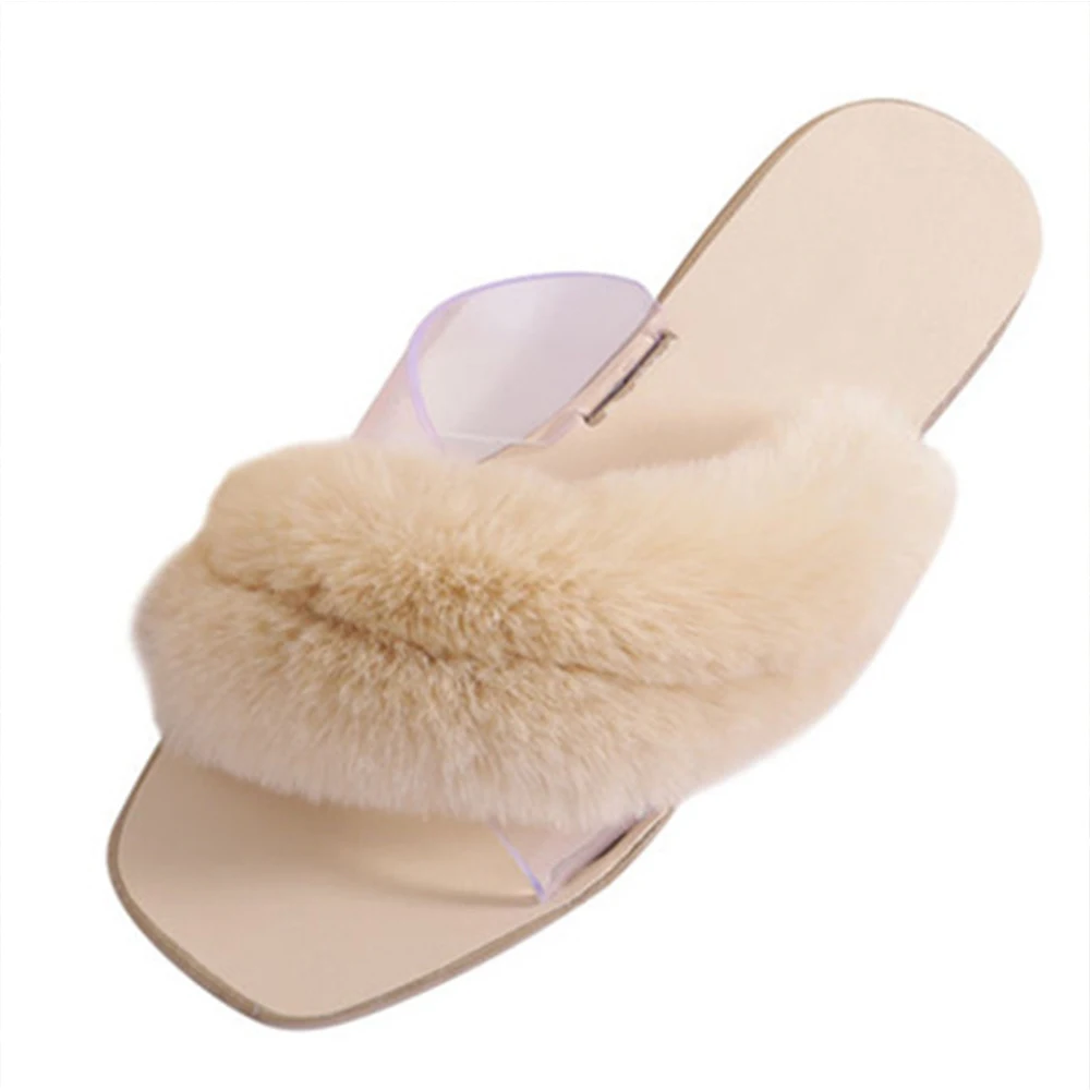 

superstarer summer new design sweet style cute fashion web celebrity mink fur slides slippers women, Requirement