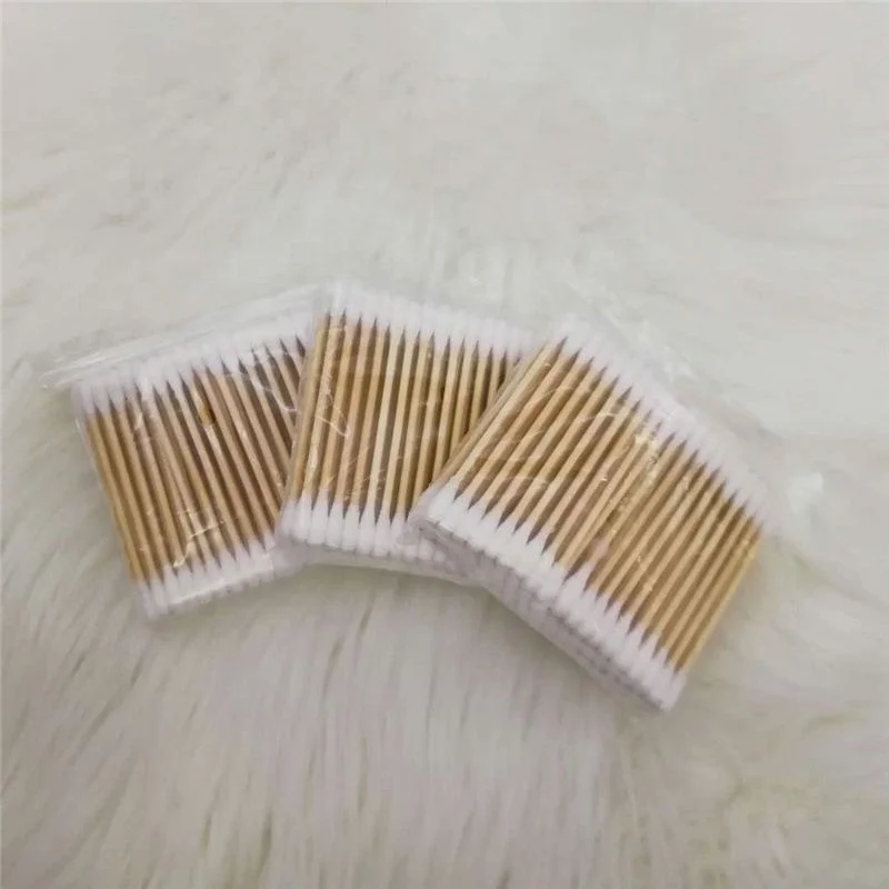 

Wooden Mini Portable Cotton Bud, White