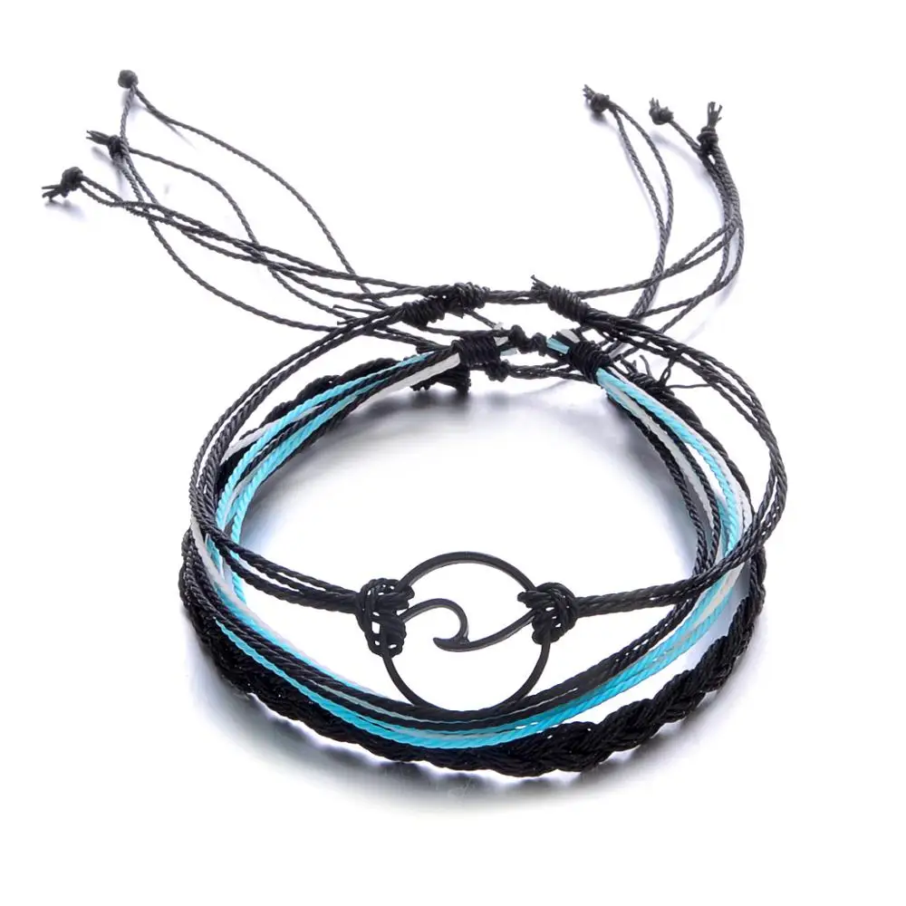 

New Bohemian wave multicolor adjustable rope bracelet for women girls custom bracelet rope thread string rope charm bracelets, Blue,green