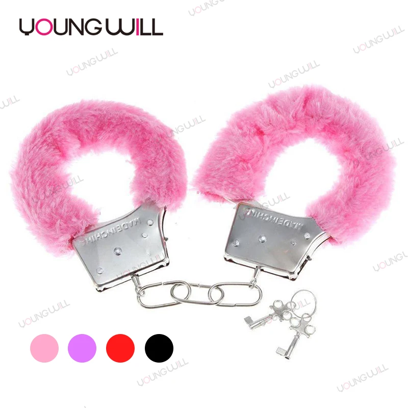 

Game Sex Product Erotic Toy Bondage Handcuffs Restraint Sex Toy Furry Stainless Metal BDSM Role Play Adult for Couple Women SM