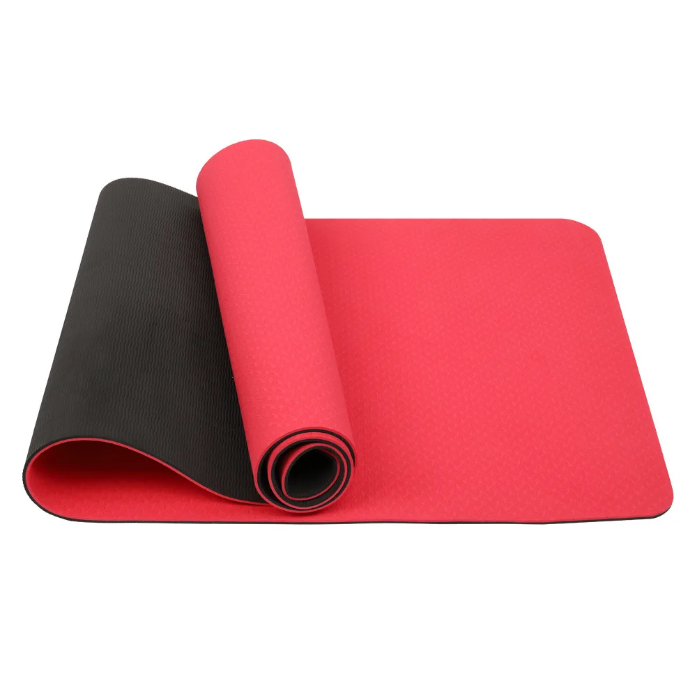 

Natudon 2021 trending products fitness anti slip mat yoga eco friendly organic foldable 6mm 8mm TPE yoga mat with CUSTOM logo, Pink,purple,green,orange,red