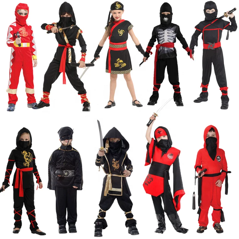 

Anime Cosplay Kids Ninja Costume Carnival Party Role Play Halloween Japanese Ninja Costume For Boys