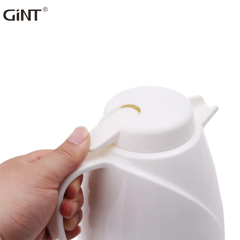 

1.9L glass PP large capacity thermal press durable coffee tea hot cold water kettle pot, White