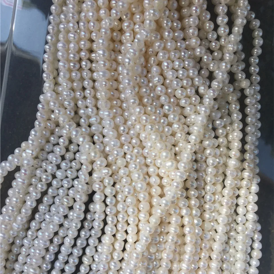 

Fresh Water Natural Pearl  White Loose Pearl Factory Direct Selling Earrings Necklace Accessories, White color