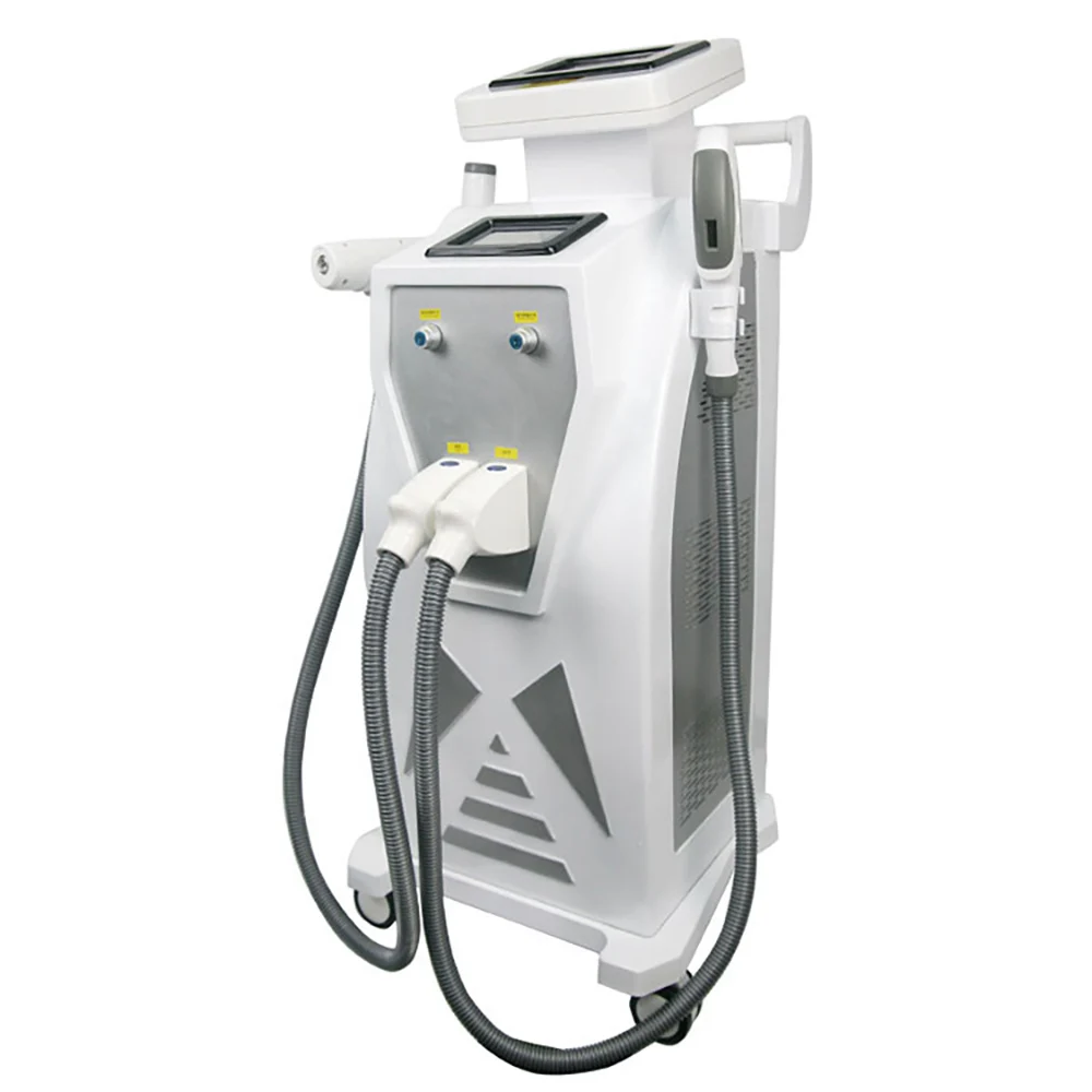 

3 in 1 Double Screen Shr IPL Yag Laser Tattoo Removal Device Elight Depiladora Laser Ice Cool ipl Laser Hair Removal Machine