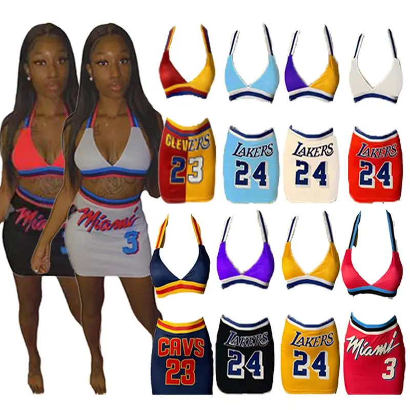 

2021 Hot sale youth basketball uniform sexy custom 2 piece basketball jersey dress short sets for women, Picture shows