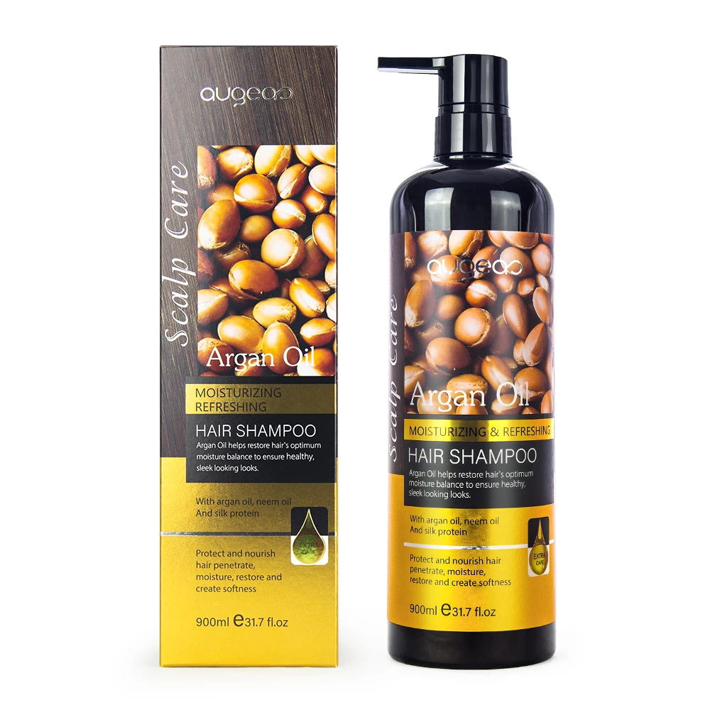 

Hot sale wholesale manufacturer Augeas keratin natural organic private label argan oil anti loss hair shampoo
