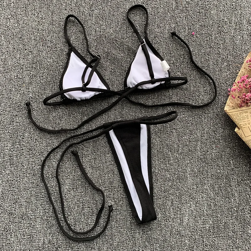 2020 Hj Hot Sale High Cut Swimsuit Lady Custom Sexy Bandage String ...