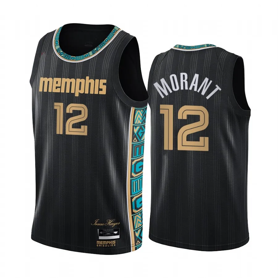 

2020-21 season Memphis basketball uniforms stiched Grizzlies 12 Ja Morant city edition ebroidery basketball jerseys s-xxxl