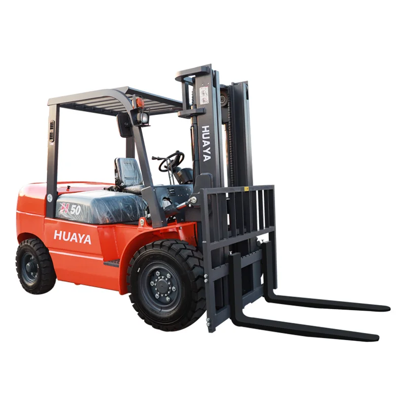 

China New HUAYA manufacturer 5 6 7 10 15 ton 5000 6000 7000 kg mini hydraulic diesel forklift for sale