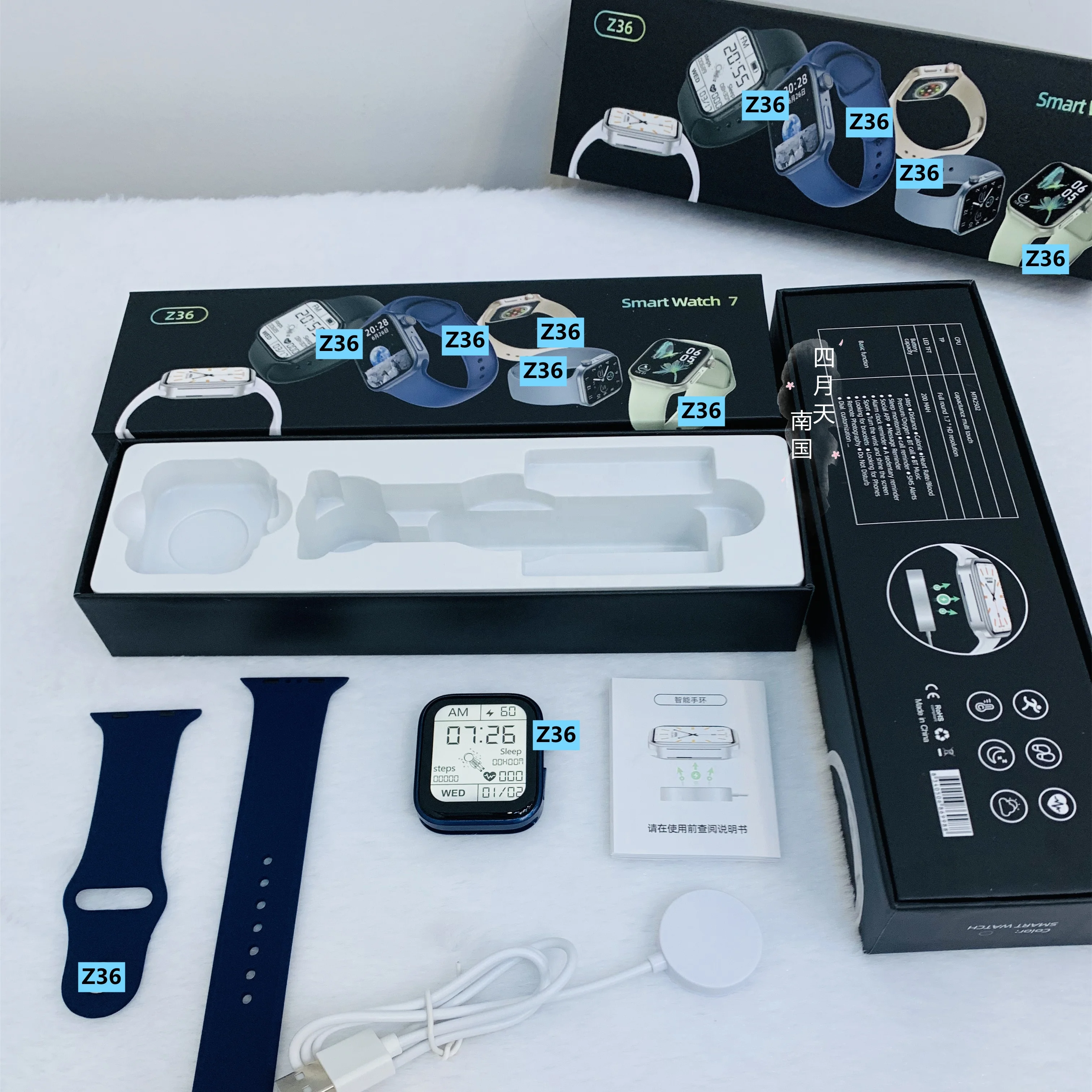 

Watch 7 Smartwatch Z36 Reloj intelligent Iwo Waterproof Series 7 Smart Watch Z36