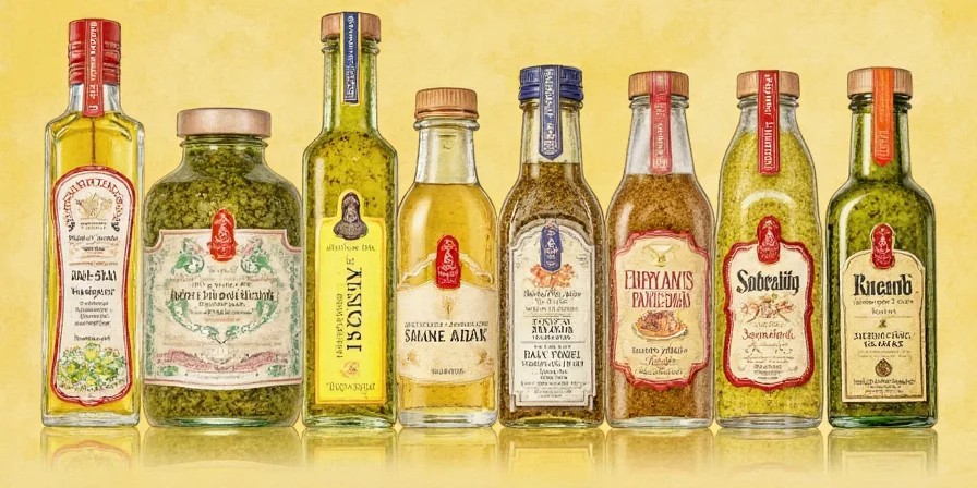 A vibrant spice rack with global flavors
