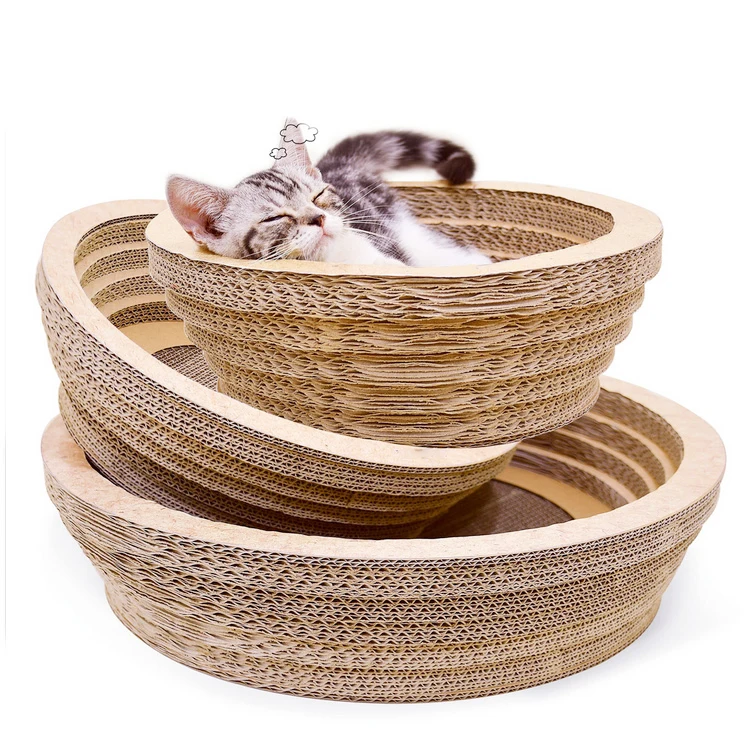 

Sofa Shaped Cardboard Cat Bed Comfortable Lounge Scratching Factory Customized Cat Toy, Customized color