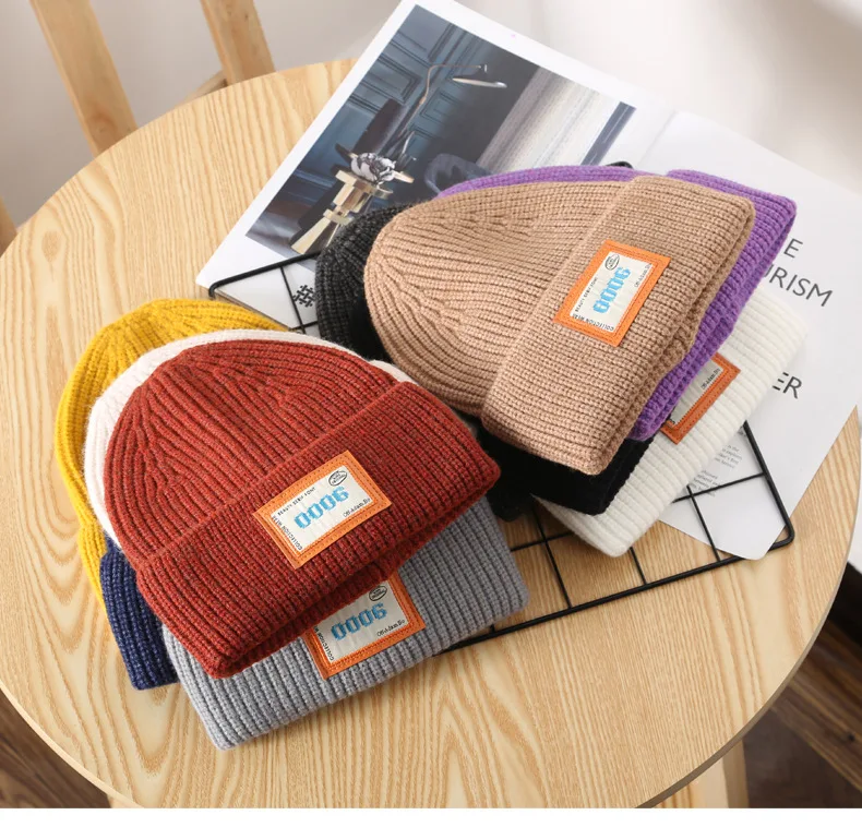

Free shipping wholesale unisex autumn winter woolen hat outdoor sport cotton leisure coldproof warm knitted hat