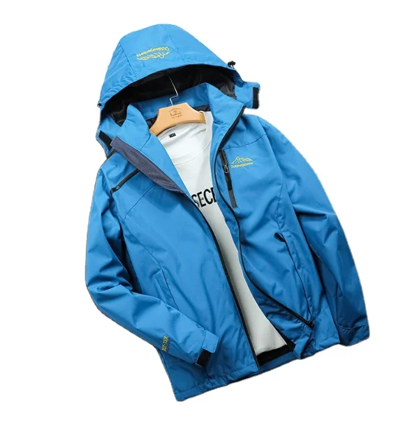 

Customized outdoor single-layer jackets men's spring and autumn skiing breathable wear-resistant couple climbing clothes