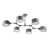 Best selling iron+aluminum alloy+acrylic material 6 Lamp head ceiling lights led lamp