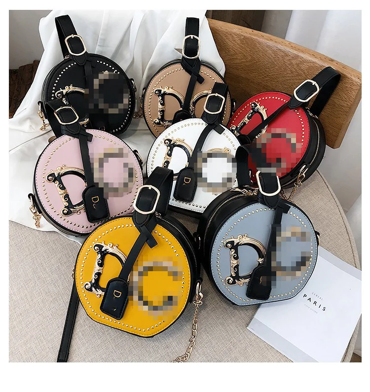 

High quality fashion women round hand bag ladies crossbody bag trendy cell phone purse wholesale, 7 color available