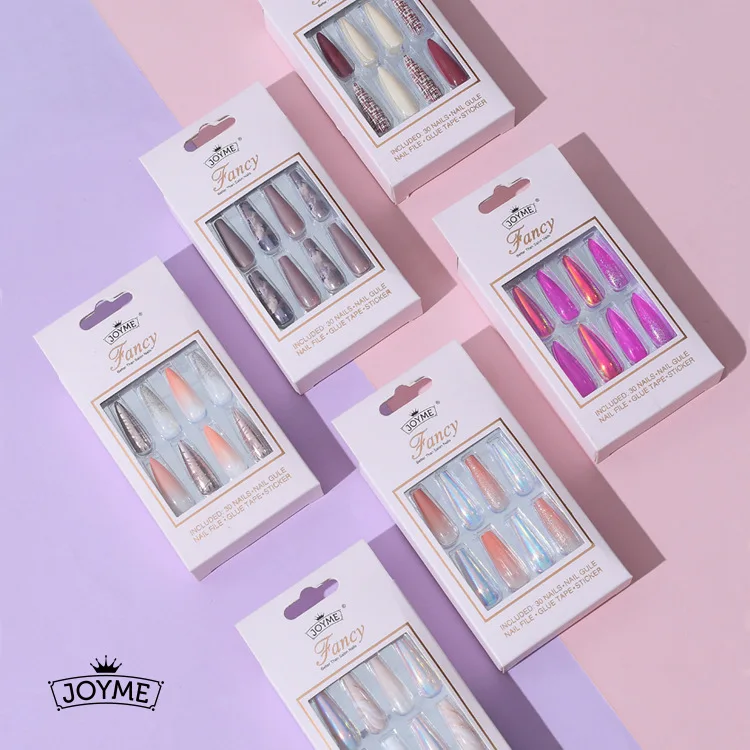 

dropshipping press on nail stand press nails on nail box extra long